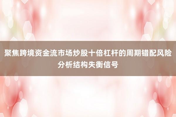 聚焦跨境资金流市场炒股十倍杠杆的周期错配风险分析结构失衡信号