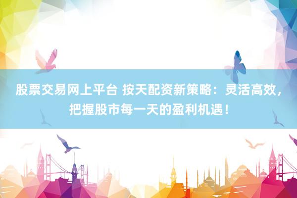 股票交易网上平台 按天配资新策略：灵活高效，把握股市每一天的盈利机遇！